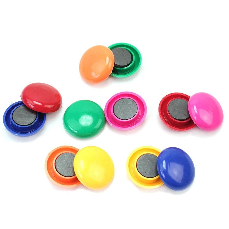 ™ 50 PCS Single Colour Plain 20mm Magnets for White Board/Refrigerator Notes, Photos, Charts, Planner - Green