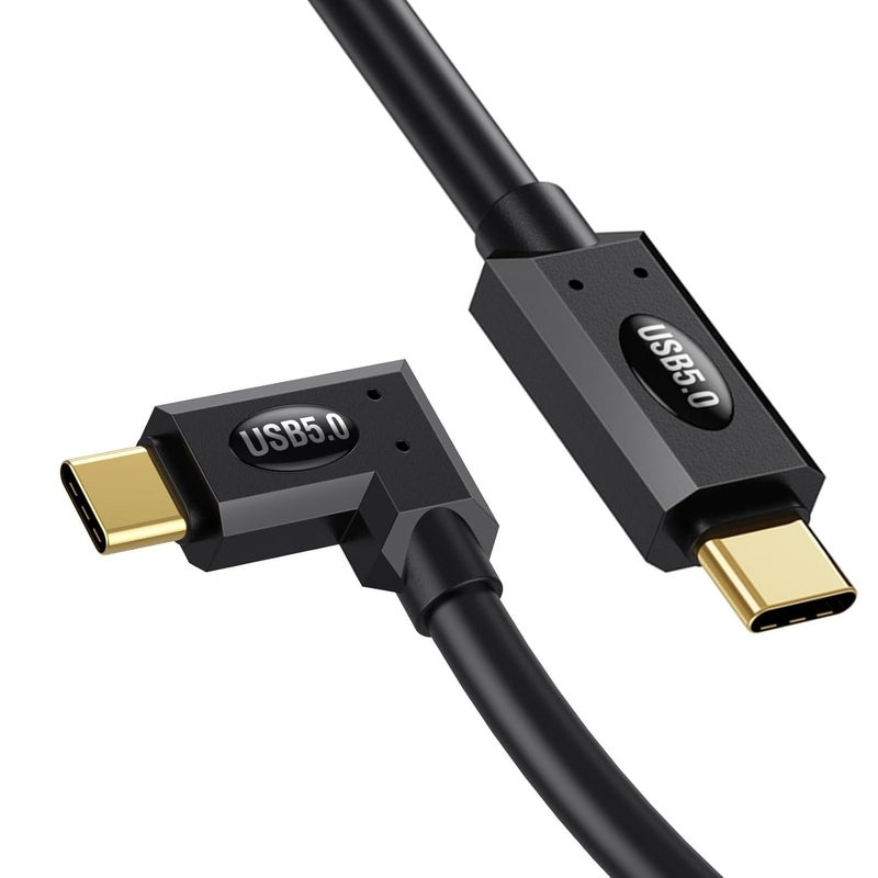 USB 5 Cable 80Gbps Data Transfer 240W PD3 1 Charging Supports 16K Display E Marker Protection 6FT Black - Image 2