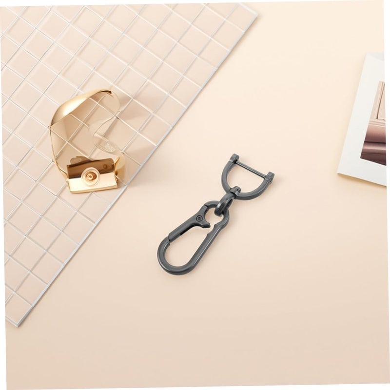PATKAW Metal Car Keychain Set 2pcs with Heavy Duty Carabiner Ring Key Holder for Men and Women, Universal Black Key Ring Accessories for Automotive Use - Image 5