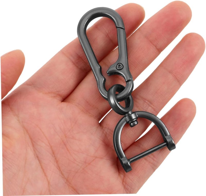 PATKAW Metal Car Keychain Set 2pcs with Heavy Duty Carabiner Ring Key Holder for Men and Women, Universal Black Key Ring Accessories for Automotive Use - Image 4