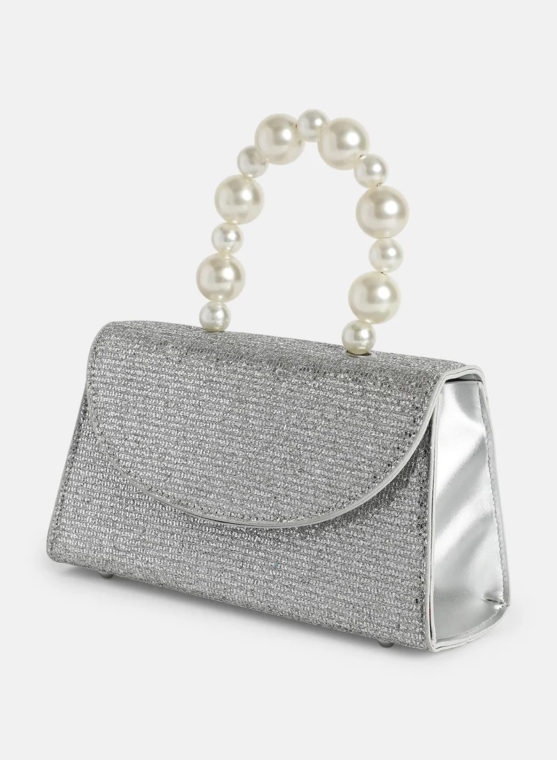 صوص هاوت شنطة بحمالة عادي بنمط كتل الالوان من جلد نباتي بإغلاق مغناطيسي للنساء