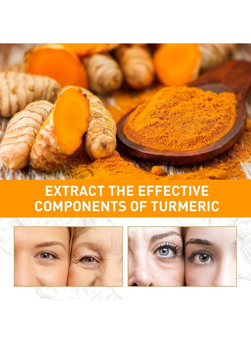 SADOER - Turmeric Face Cream, Anti Aging Face Cream, for Radiant&Glowing Skin, Natural Turmeric Cream Skin Care, With Vitamin C-Dark Spot Remover for Face for Anti Aging, Firming Fine Lines, Moisturizing - Image 1