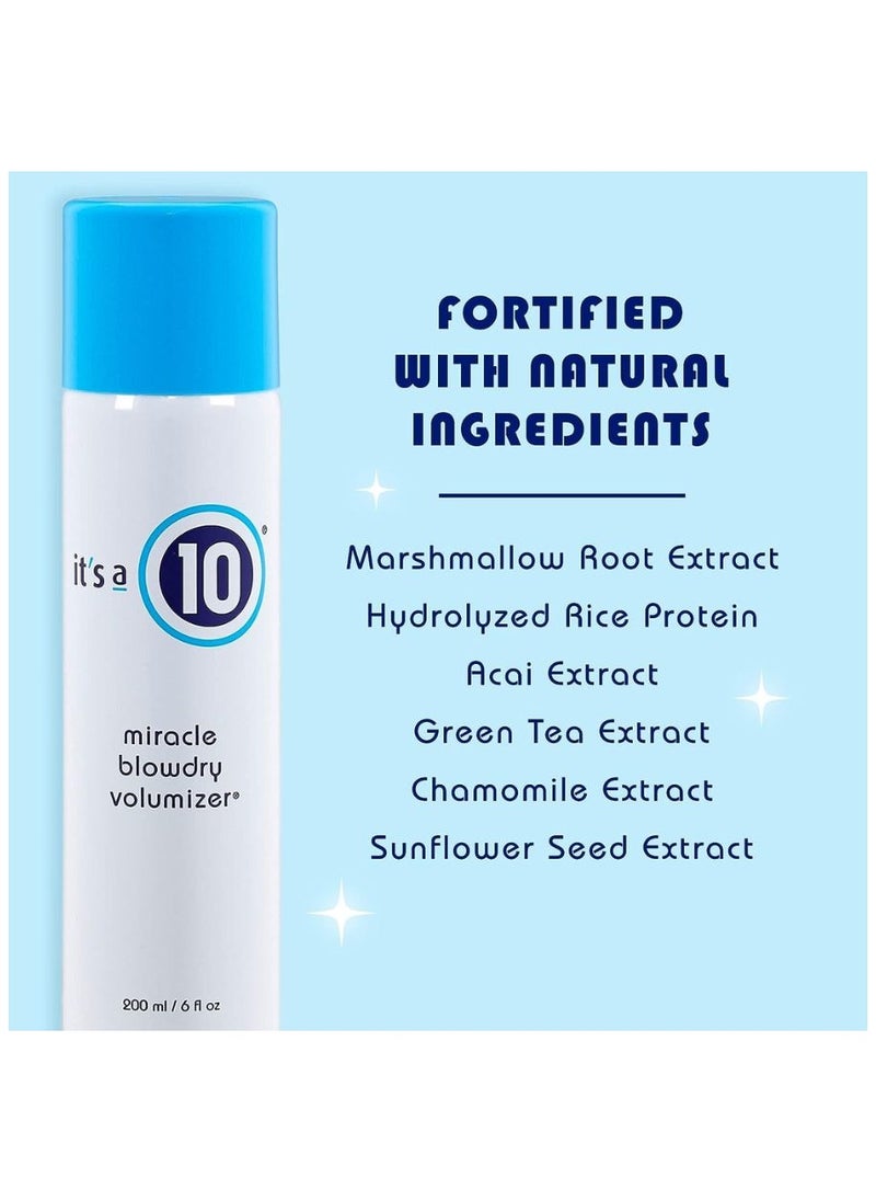 It's a 10 Haircare Miracle Blowdry Volumizer, Volumizing blowdry spray, Hair volumizing spray, Heat protectant spray, Detangling spray, Anti-frizz spray 6 fl. Oz  - Image 2