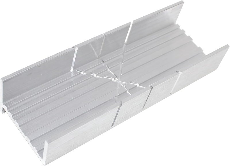 صندوق الزاوية المعدني من Excel Blades - هيكل من الألومنيوم والصلب - صنع في الولايات المتحدة الأمريكية - صندوق زاوية صغير بحجم 6 بوصات - منشار زاوية معدني بزاويتين للقطع - مثالي لقطع الخشب والمعادن اللينة - Image 1
