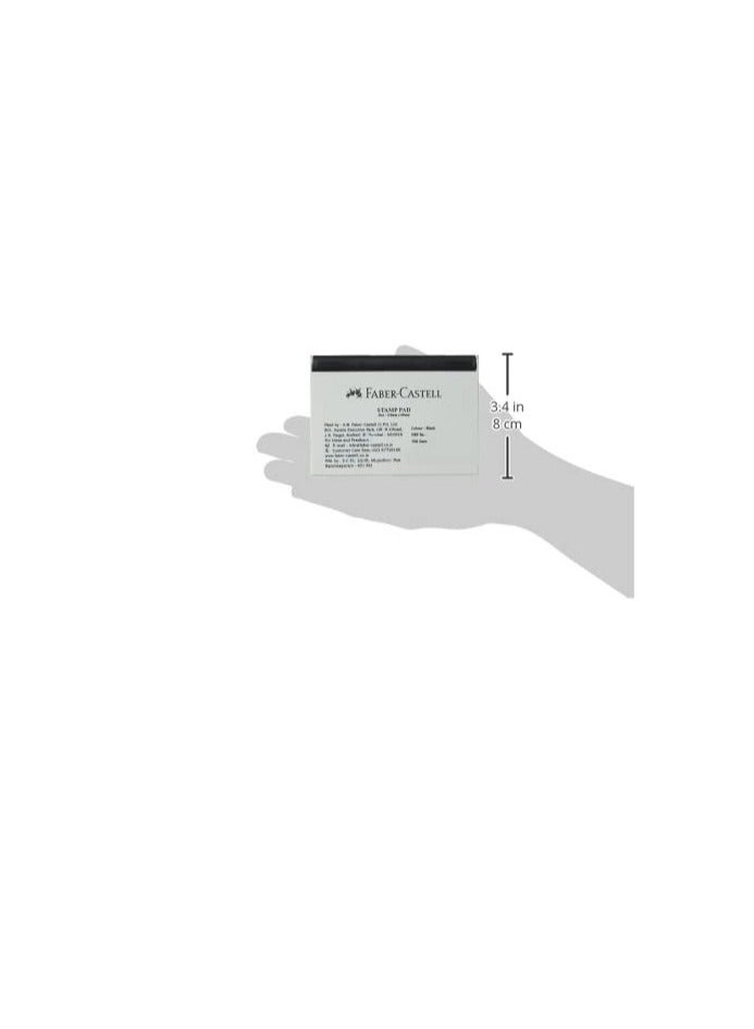 فابير كاستل وسادة ختم فابر كاستل مناسبة لجميع أنواع الأختام المطاطية ، أسود - Image 3