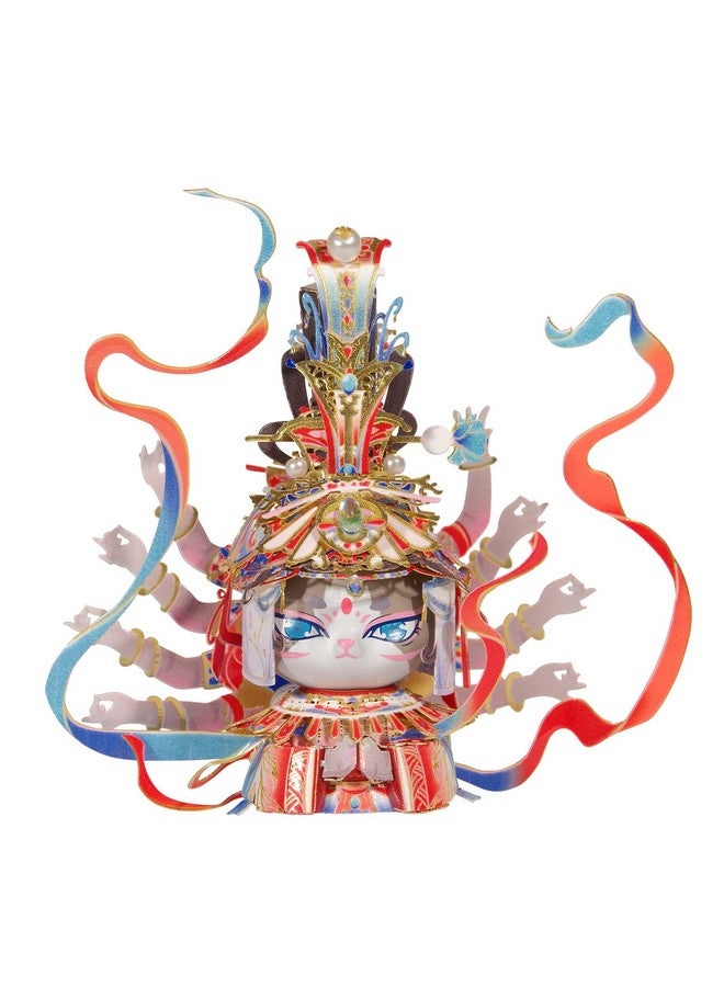 مو ألغاز معدنية ثلاثية الأبعاد أبساراس الطائرة لكهوف دونهوانغ مجموعة نماذج E من سلسلة Cat Brothers بناء مصغر للكبار لبناء هواية هدايا عيد الميلاد والعام الجديد المقتنيات - Image 1