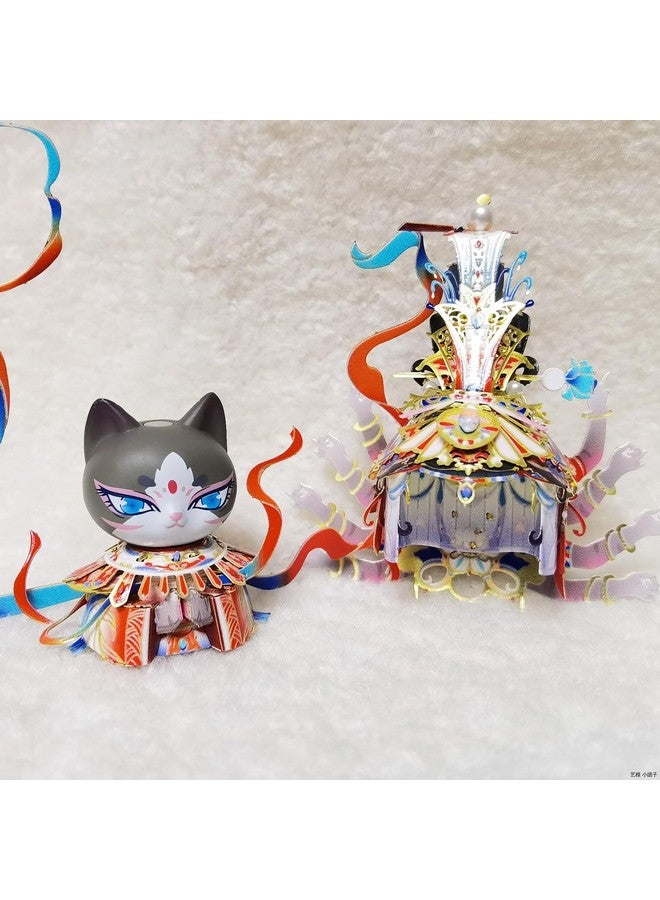 مو ألغاز معدنية ثلاثية الأبعاد أبساراس الطائرة لكهوف دونهوانغ مجموعة نماذج E من سلسلة Cat Brothers بناء مصغر للكبار لبناء هواية هدايا عيد الميلاد والعام الجديد المقتنيات - Image 4