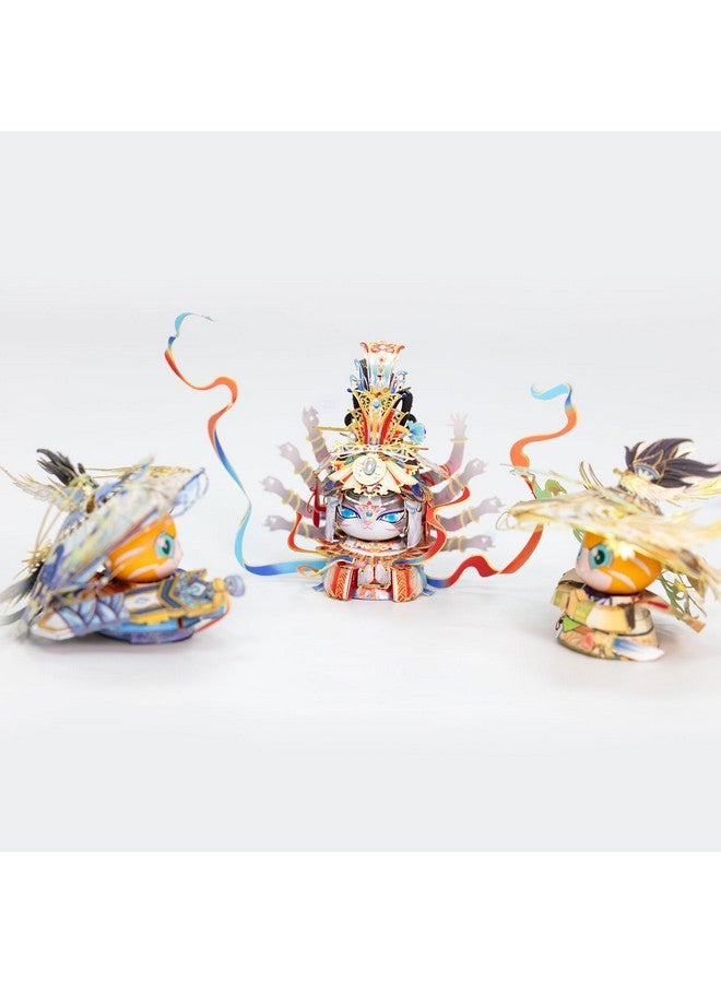 مو ألغاز معدنية ثلاثية الأبعاد أبساراس الطائرة لكهوف دونهوانغ مجموعة نماذج E من سلسلة Cat Brothers بناء مصغر للكبار لبناء هواية هدايا عيد الميلاد والعام الجديد المقتنيات - Image 3