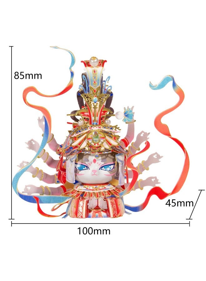 مو ألغاز معدنية ثلاثية الأبعاد أبساراس الطائرة لكهوف دونهوانغ مجموعة نماذج E من سلسلة Cat Brothers بناء مصغر للكبار لبناء هواية هدايا عيد الميلاد والعام الجديد المقتنيات - Image 2