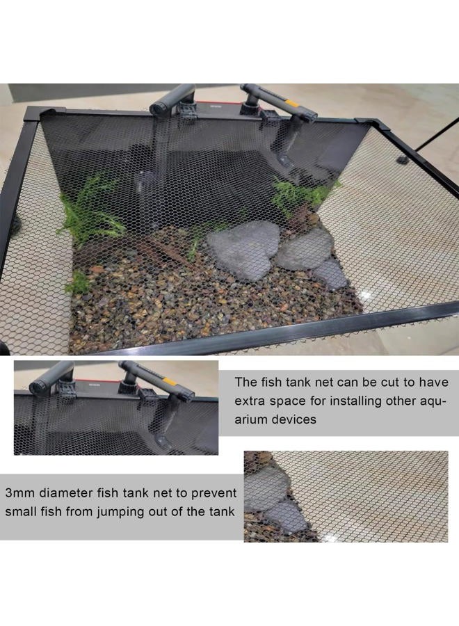 NestBasics Magnetic Aquarium Anti-Jumping net Cover mesh to Protect Fish Jumping Out of Fish Tank - Image 5