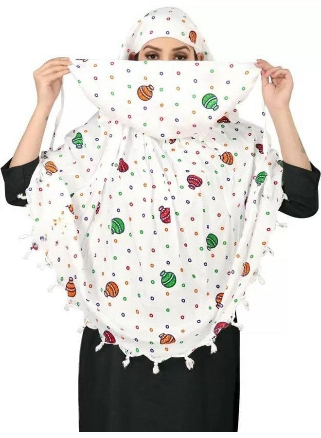 eloska world eloska world Cotton Scarf, Soft Scarves Stoles for Summer & Winter for Women & Girls. - Image 1