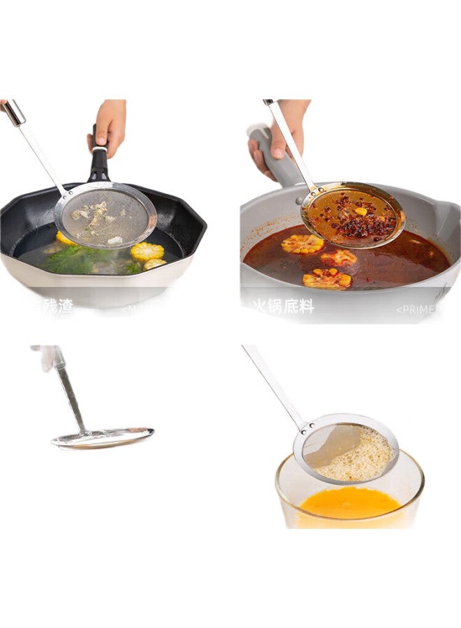 NewAir 304 Stainless Steel Oil Strainer, Ultra-Fine Mesh, Baby Food Strainer, Oil Filter Spoon, Colander - Image 2