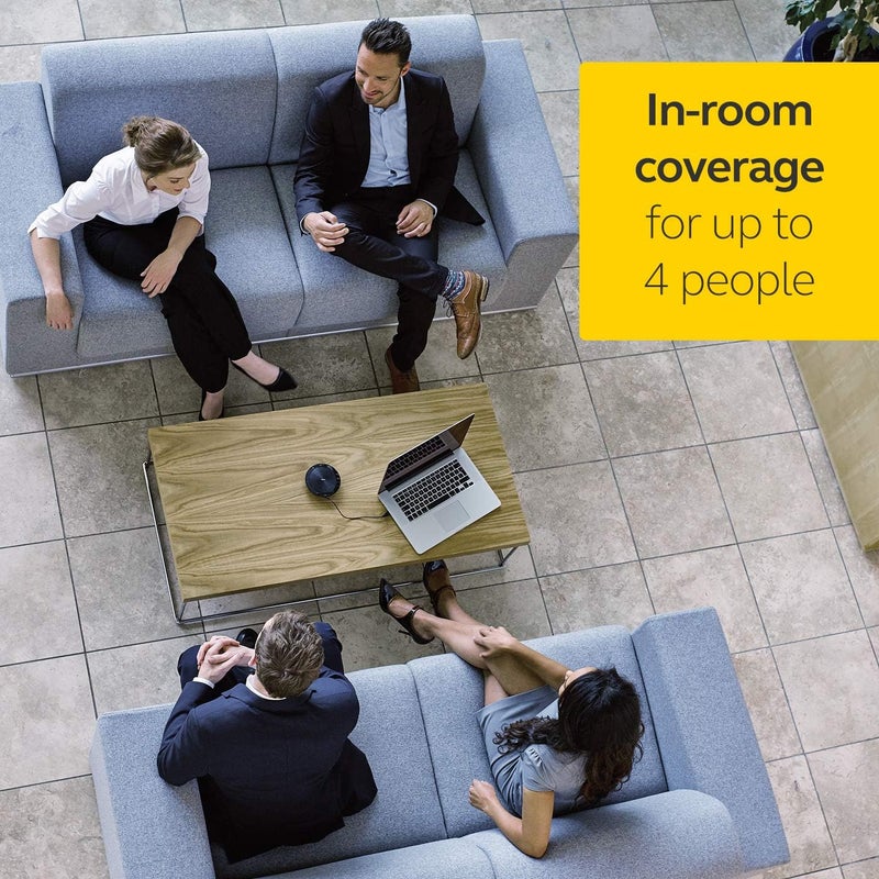 Jabra Speak 410 Speaker Phone - Unified Communications Optimised Portable Conference Speaker with USB - Plug-And-Play Connectivity with Computers - Image 5