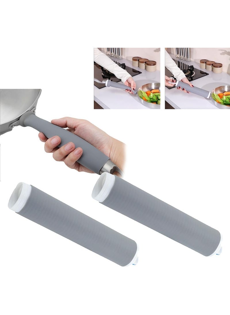 ORIGINAL MART ORIGINAL MART AntiScalding Heat Insulation Cover HeatResistant Handle Sleeve Pot Handle Heat Insulation Silicon CoverSilicone Thermal Insulation Sleeve Pack of 2Pc  - Image 5