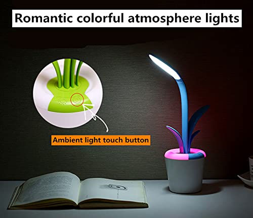 Kresal Adjustable LED Touch Control USB Charging Clivia Table Lamp MultiFunctional Reading Light EyeProtection Desk LightMulti Color - Image 2