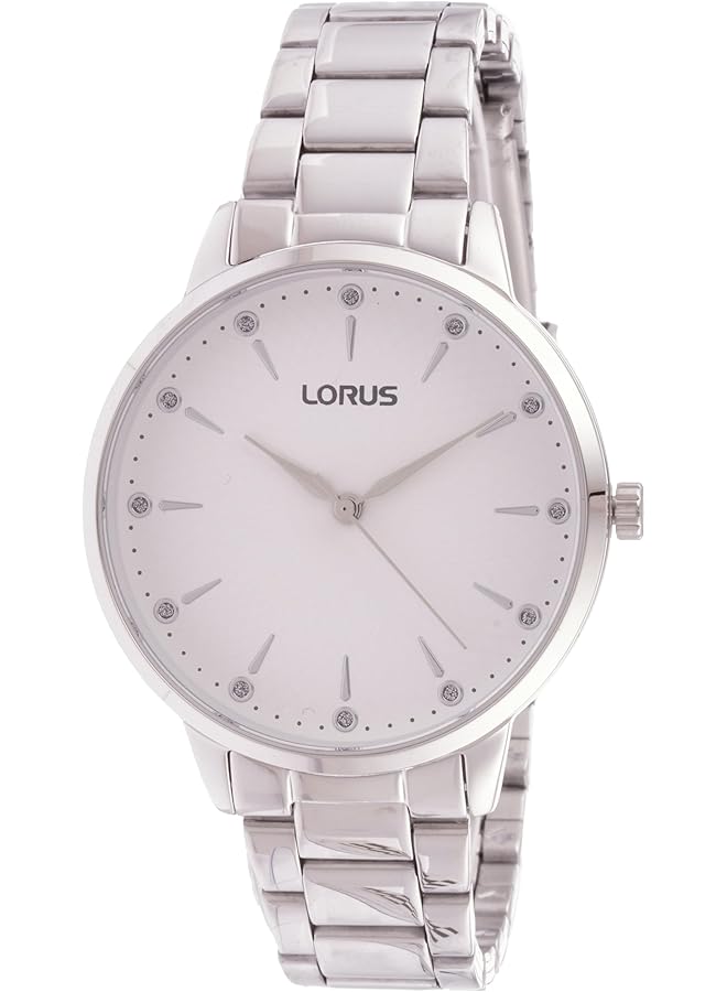 LORUS White sunray dial analog Quartz Stainless steel watch for Women RG231TX9 - Image 1