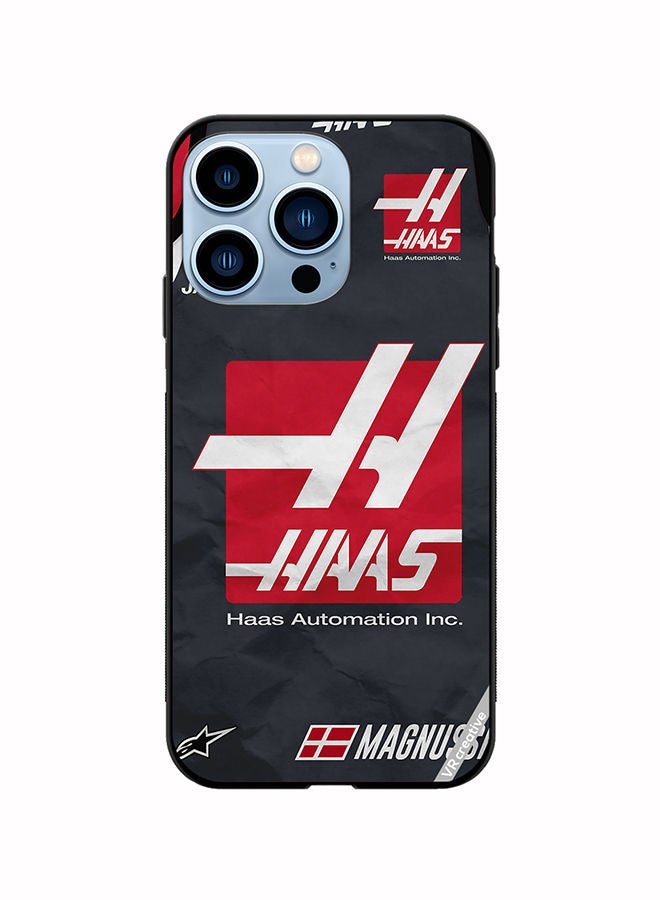 VR CREATIVE Protective Case Cover For Apple iPhone 14 Pro Max Haas Logo Formula 1 Design Multicolour - Image 1