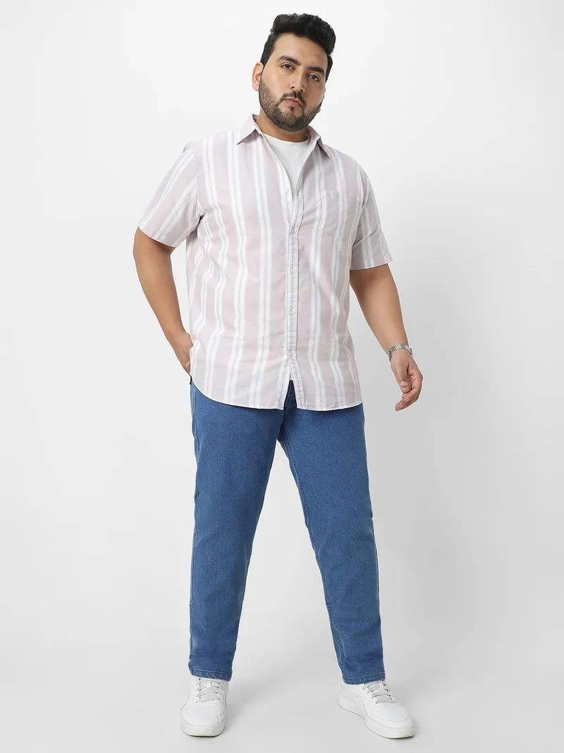 Urbano Fashion  Urbano Plus Men's Light Blue Regular Fit Denim Jeans Stretchable  | Best Price UAE