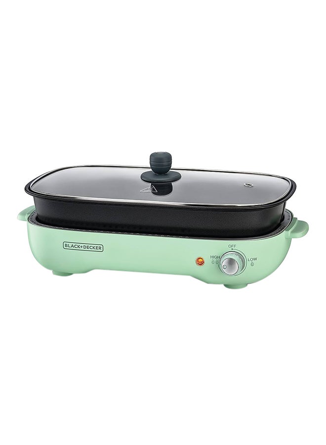 BLACK+DECKER Multi-Function Grill With Dual Pattern Grill Plate 1400 W GMF1400-B5 Black - Image 1