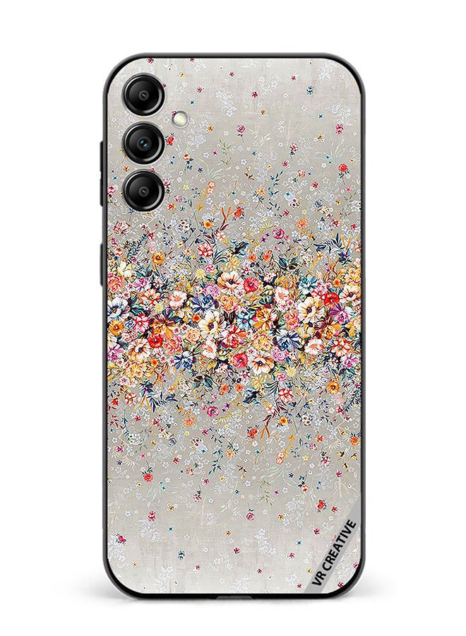 VR CREATIVE Protective Case Cover For Samsung Galaxy A14 5G/A14 Digital Floral Garland Design Multicolour - Image 1