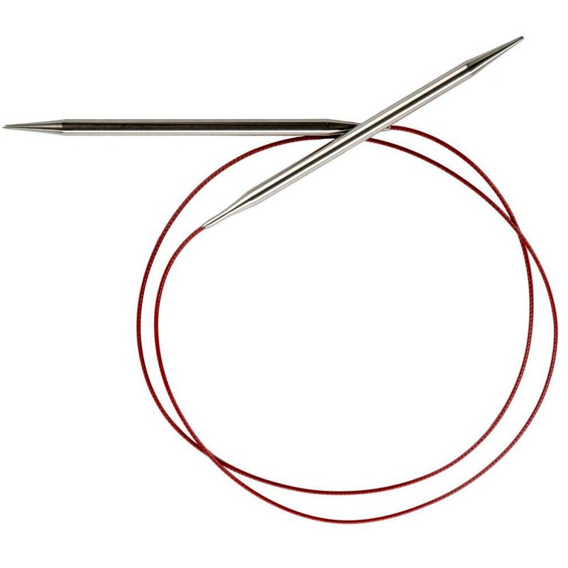 ChiaoGoo Red Lace Circular 40 inch (102cm) Stainless Steel Knitting Needle Size US 7 (4.5mm) 7040-7