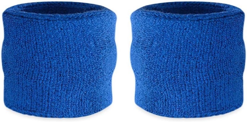 Suddora Kids Wrist Sweatbands - Athletic Cotton Terry Cloth Sports Wristbands for Kids (Pair) - Image 1