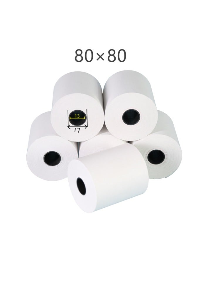 Kalon Thermal  Receipt Paper Rolls, 80 x 80mm Bill Ticket Printing for POS/Cash Register Receipt,  50 pcs Credit Card Machine, EPOS for  Hospitals, Hotels, Restaurants, Supermarkets, Convenience Stores Pack of  50 Rolls - Image 2