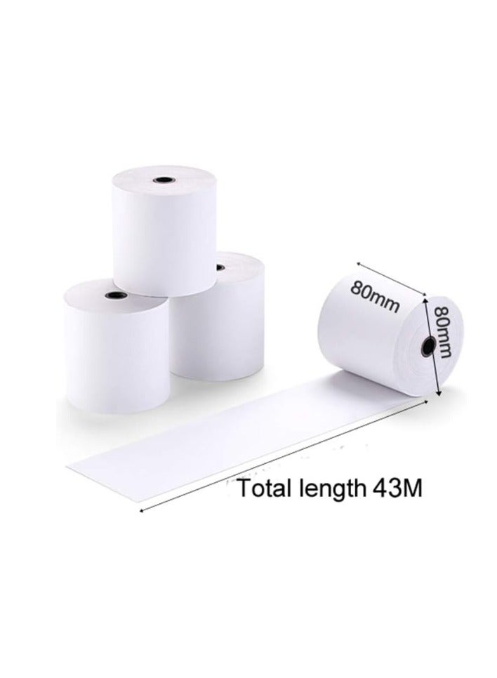 Kalon Thermal  Receipt Paper Rolls, 80 x 80mm Bill Ticket Printing for POS/Cash Register Receipt,  50 pcs Credit Card Machine, EPOS for  Hospitals, Hotels, Restaurants, Supermarkets, Convenience Stores Pack of  50 Rolls - Image 3