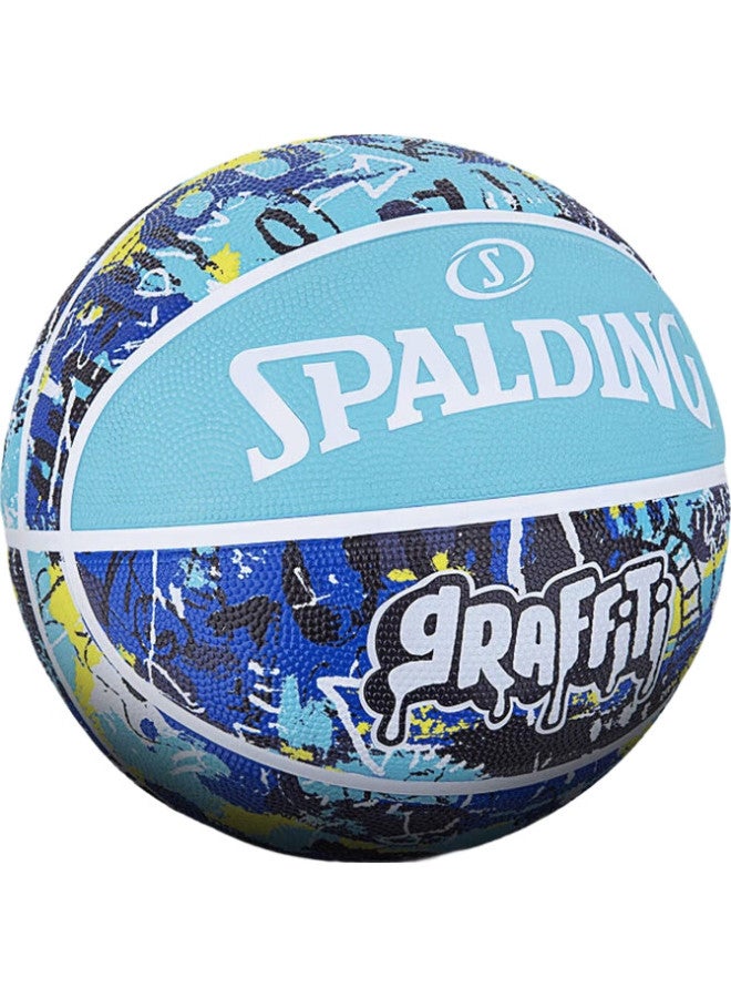 Spalding Graffiti 7 Wear-Resistant Outdoor Rubber Basketball 84-373Y - Image 2