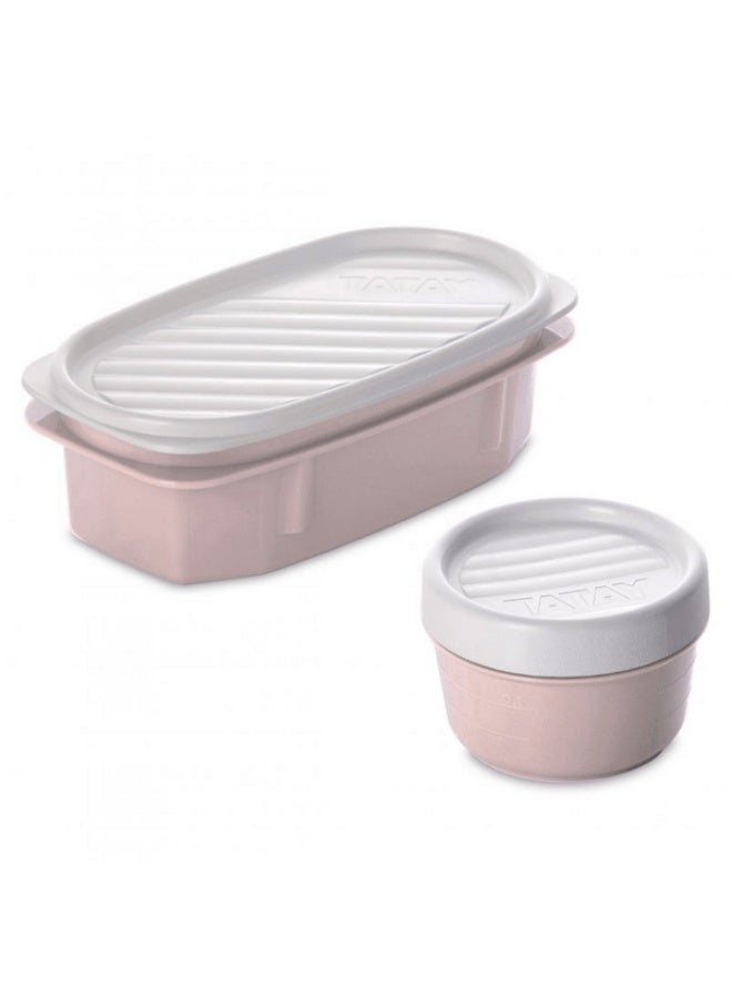 TATAY Urban Food Casual Stars High Quality Insulated Lunch Box Kit Pink 3 Liter - Image 4