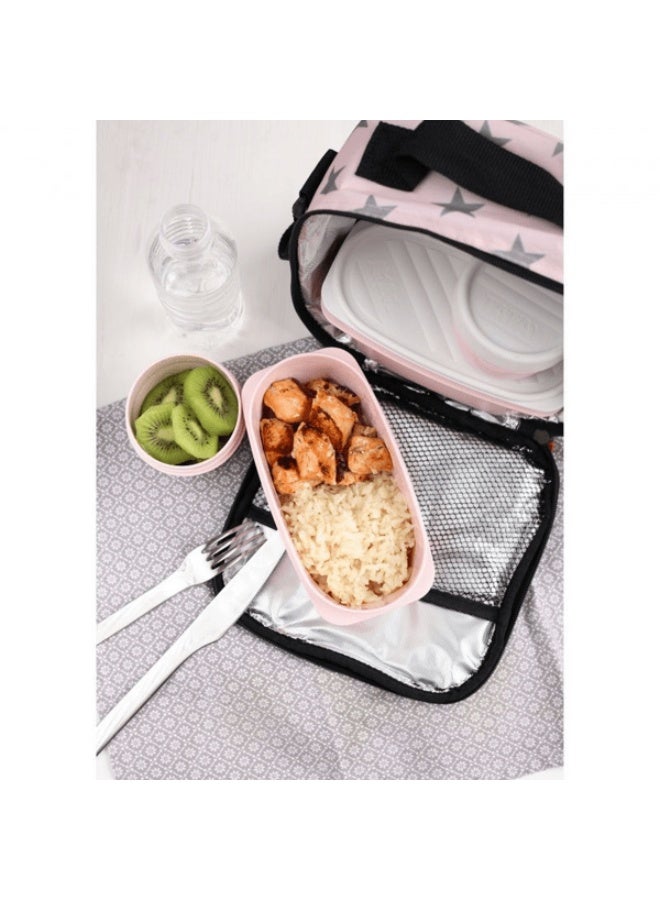 TATAY Urban Food Casual Stars High Quality Insulated Lunch Box Kit Pink 3 Liter - Image 3