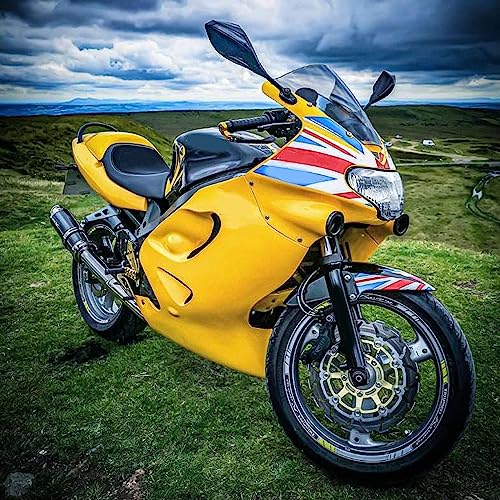 Rich Choices Motorcycle LED Turn Signal Rearview Mirrors For 2011 2013 Honda CBR250R CBR 600 RR (Matte Black+Smoke Len) - Image 5