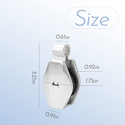 SyunsXoon Extension Ladder Pulley Kit Replacement for Werner 31-12 Pulley Assembly, Compatible with Werner All Aluminum and Fiberglass Extension Ladders - Image 2