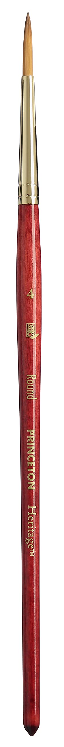 Princeton Heritage, Series 4050, Synthetic Sable Paint Brush for Watercolor, Round, 4 - Image 1