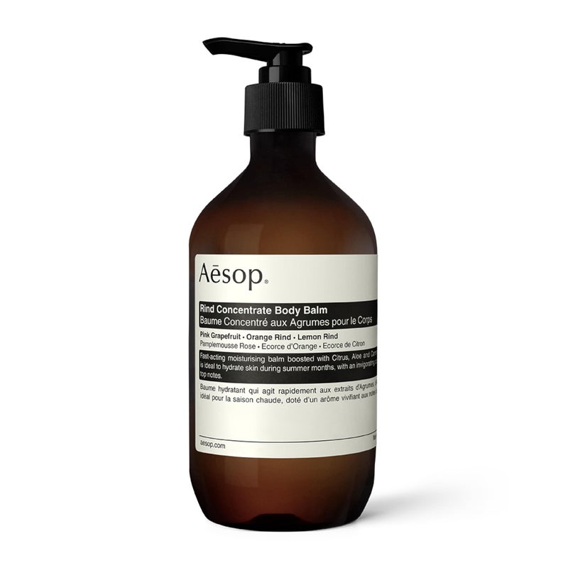 Aesop Rind Concentrate Body Balm | Lightweight, Fast-Absorbing Hydration with Pink Grapefruit, Orange Rind, Lemon Rind, Aloe Vera & Nut Oils | Bright Citrus Fresh Scent | 500 mL / 16.9 fl oz - Image 1