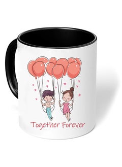 PRINTSHOP4ME Happy Valentine Day with a Black Two-Tone Coffee Mug - Perfect for Couples - Gift for Your Loved One - Gifts for Him Husband - Dad - Boyfriend on Valentines Day  - Image 3