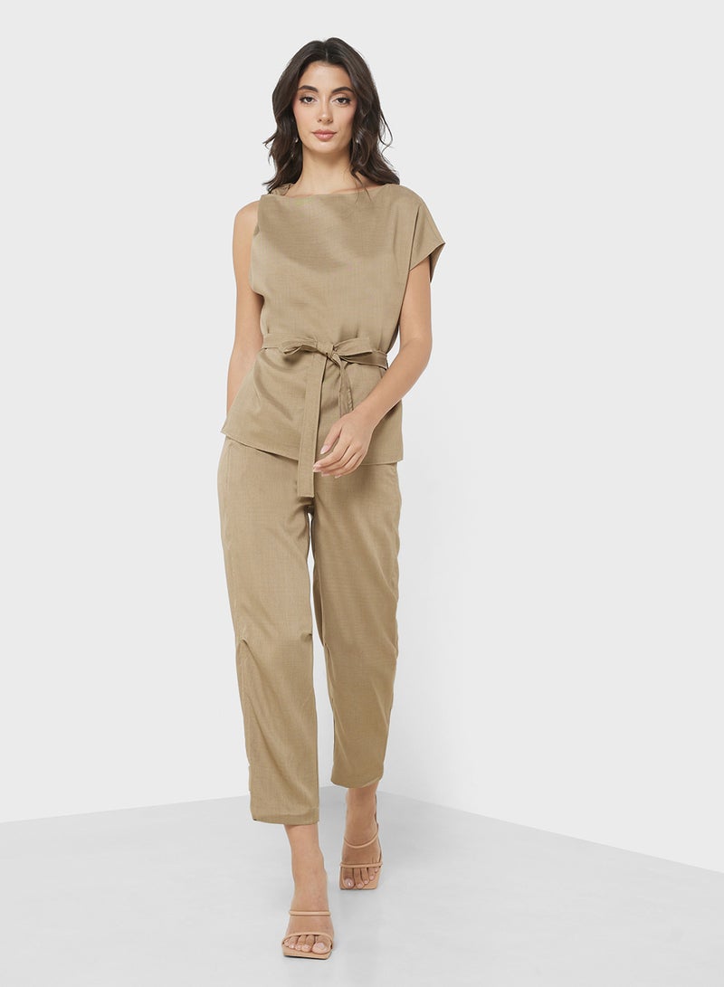 ايلا طقم بلوزة وبنطلون بكتف واحد - Image 5