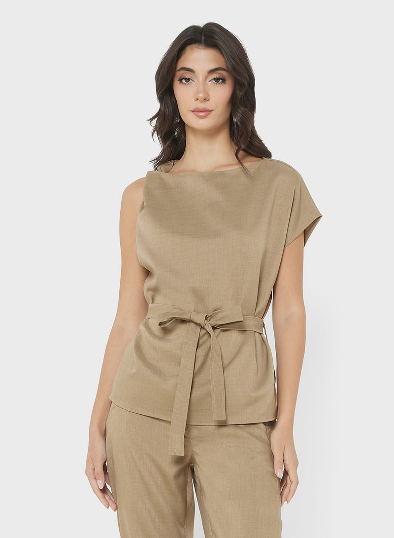 ايلا طقم بلوزة وبنطلون بكتف واحد - Image 3