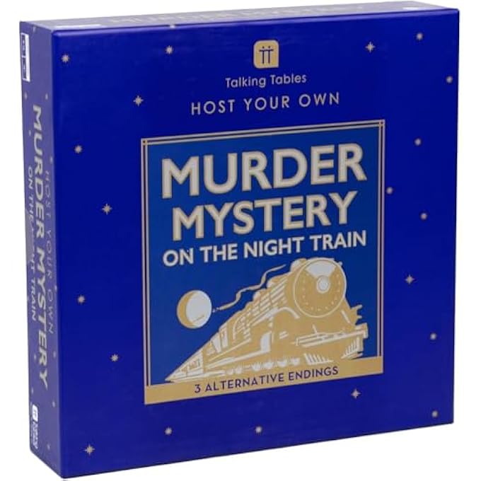 توكينج تيبلز لغز القتل القابل لإعادة الاستخدام على مجموعة لعبة القطار استضافة ألعابك الخاصة ليلة أورينت إكسبريس 1930s تحت عنوان حفل عشاء 3 نهايات بديلة يتوهم اللباس بعد العشاء