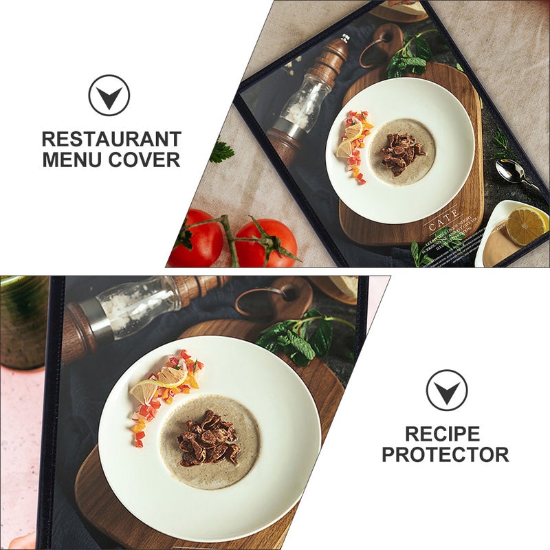 🍽️ حافظات أوراق مقاومة للماء لتثبيت وصفات وقوائم المطاعم تصميم متين - Image 3