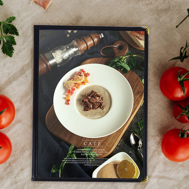 🍽️ حافظات أوراق مقاومة للماء لتثبيت وصفات وقوائم المطاعم تصميم متين - Image 4