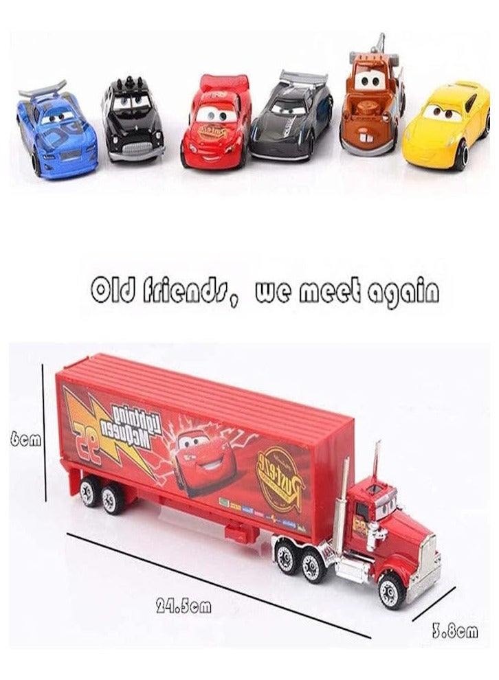 JOLLITY LLC مجموعة سيارات فاخرة مكونة من 7 قطع متعددة الألوان 3+ سنوات للجنسين مع 1 شاحنة و 6 سيارات - Image 2