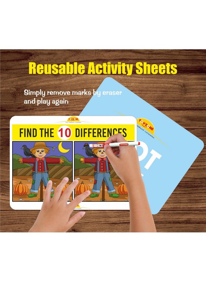 Toy Zone Toyzone Spot The Differences | Find The Difference Game | Brain Games | Early Learner Educational Game | Matching Game | Great For Home, Road Trip, Travel, Camping - Best Gift For Kids Ages 3+  - Image 4