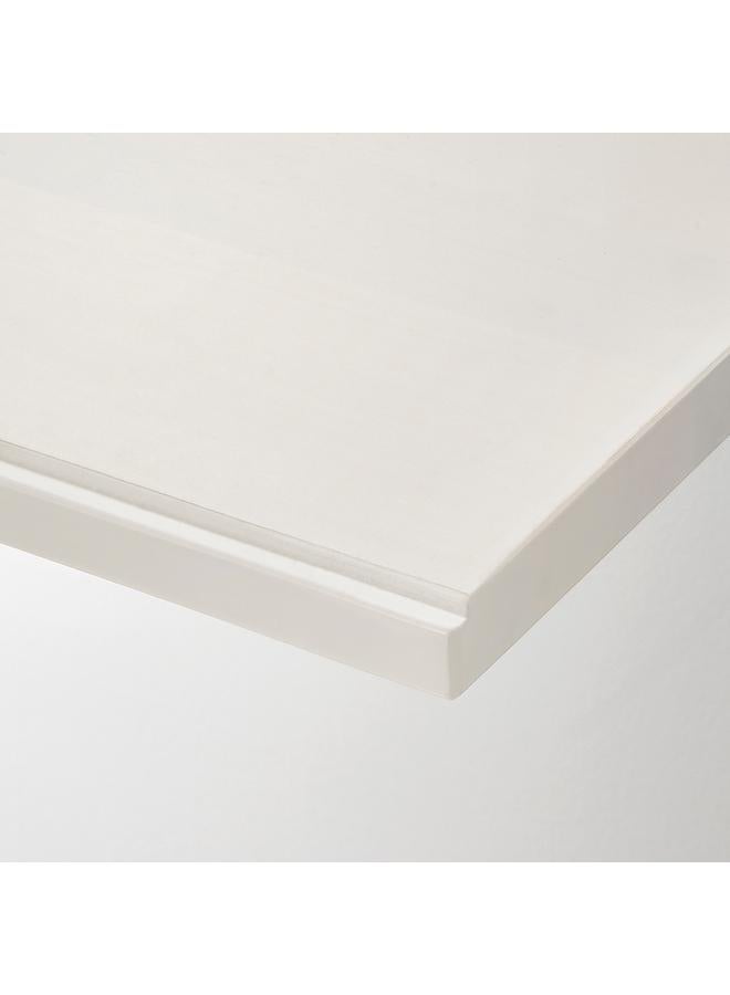 Shelf, white stained aspen, 120x30 cm - Image 2