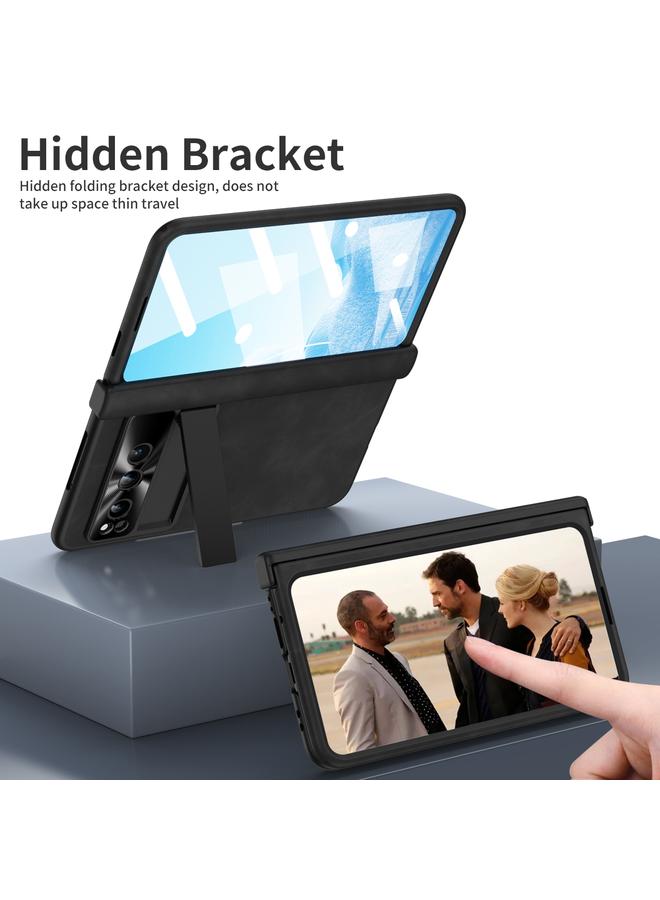 S-TOP Case For Google Pixel Fold Integrated Napa Texture All-inclusive Phone Case with Hinge - Image 4