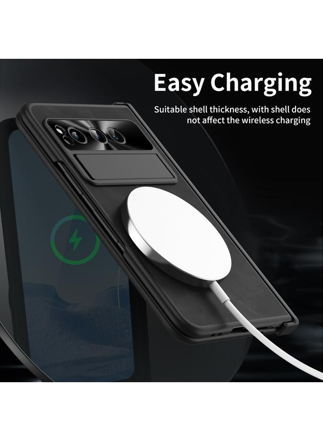 S-TOP Case For Google Pixel Fold Integrated Napa Texture All-inclusive Phone Case with Hinge - Image 5