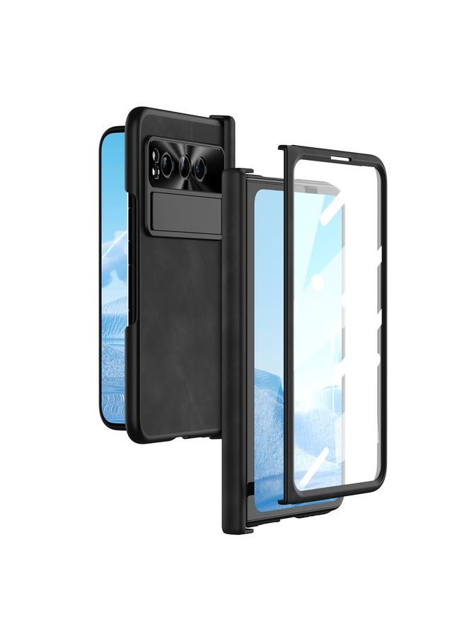 S-TOP Case For Google Pixel Fold Integrated Napa Texture All-inclusive Phone Case with Hinge - Image 1