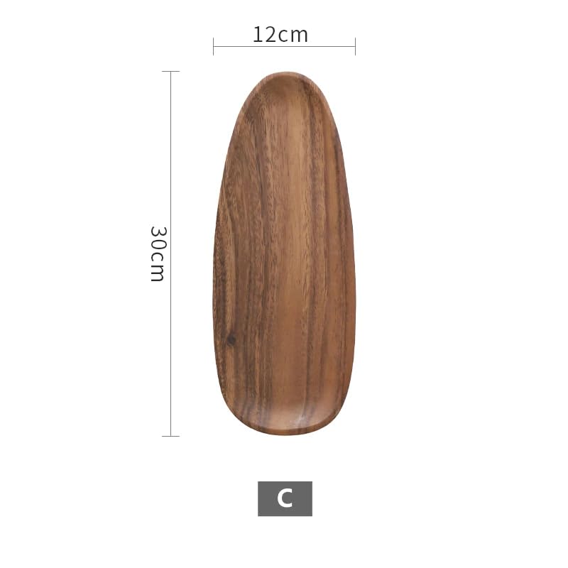appeasy Wooden Square Tray for Serving Snacks | Handmade Acacia Wooden Platters Serving Tray | Wooden Decorative Platter (Pack of 1-Brown) - Image 4