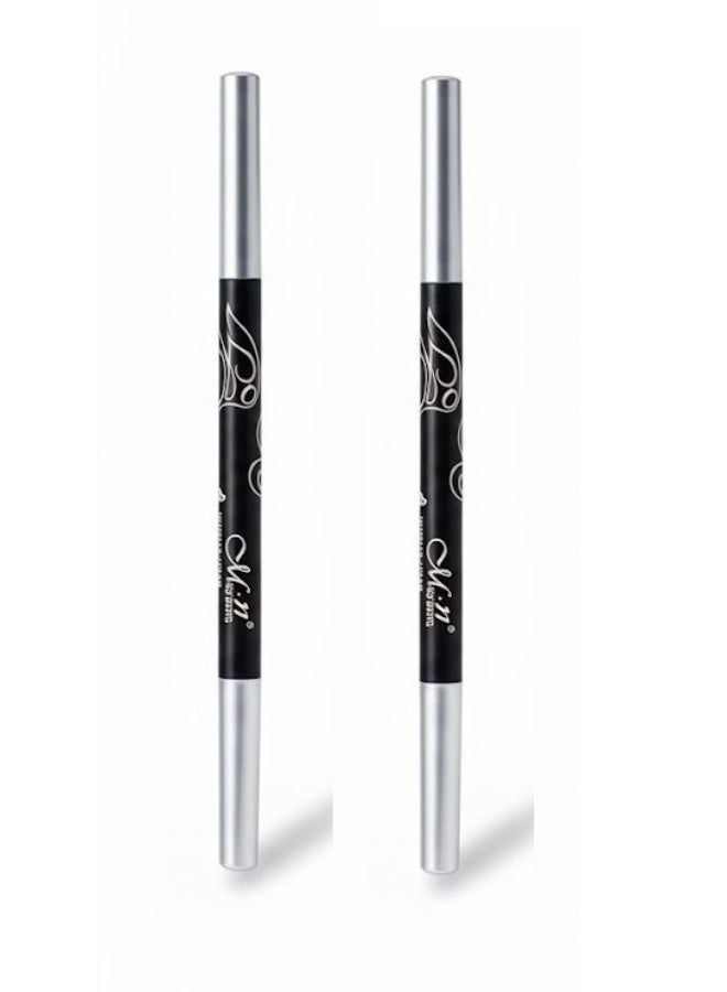 قلم تحديد العيون الأسود ام ان قطعتين