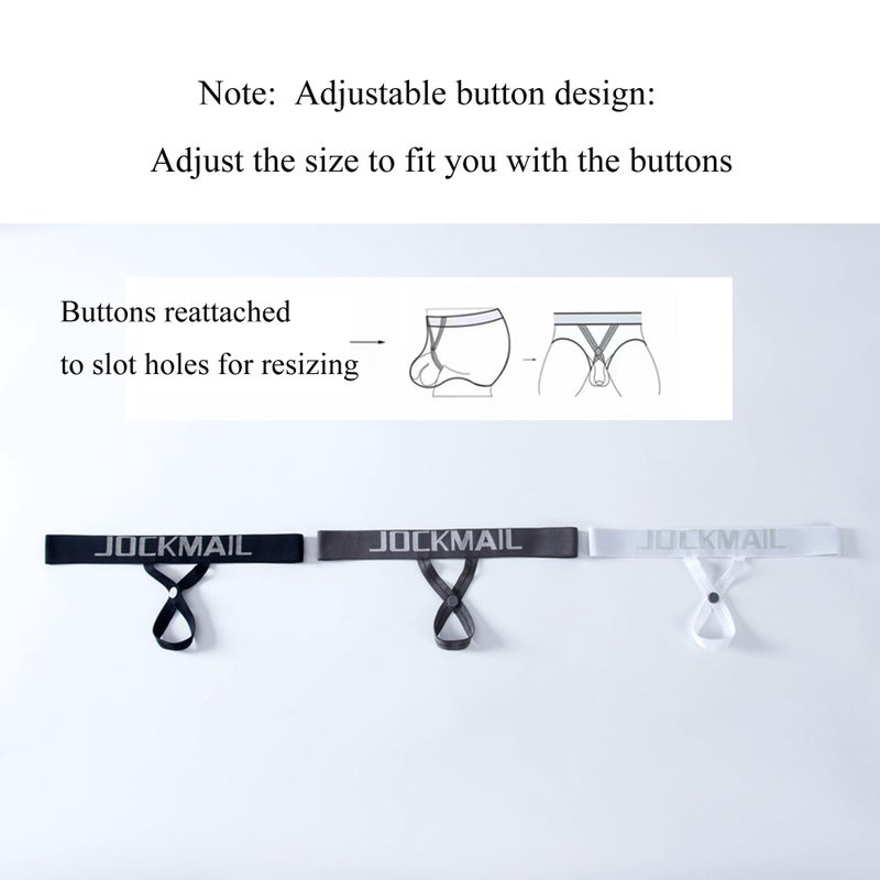 JOCKMAIL Mens Underwear JockStrap Stretch Mens Jock Strap G-string Athletic Supporter Underwear - Image 3